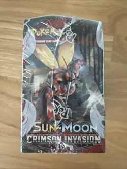 Pokemon Sun & Moon Crimson Invasion Booster Box Factory Sealed #1 SEE PICTURES - Image 2