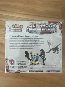 Pokemon Sun & Moon Crimson Invasion Booster Box Factory Sealed #1 SEE PICTURES - Image 4