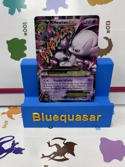 Pokemon M Mega Mewtwo EX Ultra Rare Holo TCG Card 64/162 XY Breakthrough MP - Image 1
