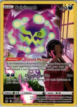 Spiritomb TG09/TG30 SWSH11: Lost Origin Trainer Gallery - Pokemon Card - NM - Image 1