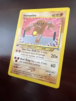 Pokemon Card - Hitmonlee Neo Destiny 42/105 Uncommon 1st Edition NM - Image 2