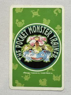POKEMON GYM leaders Trainer Venusaur Joker POKER SET playing card 1996 - Image 1