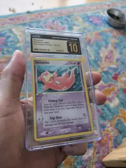 (POP 11) CGC 10 PRISTINE Pokemon Slowpoke EX Unseen Forces 72/115 2005 card - Image 2