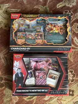 Pokemon TCG Team Rocket's Mewtwo ex & Charizard ex Special Collection Box - Image 1