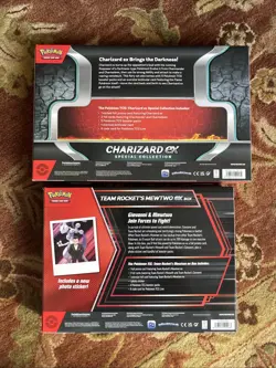 Pokemon TCG Team Rocket's Mewtwo ex & Charizard ex Special Collection Box - Image 2