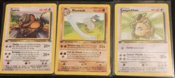 Pokemon TCG 1st Edition Jungle Set Tauros Marowak Kangaskhan Lot 3 Cards 1999 - Image 1