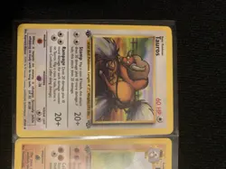 Pokemon TCG 1st Edition Jungle Set Tauros Marowak Kangaskhan Lot 3 Cards 1999 - Image 2