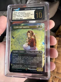 MTG Aerith, Last Ancient Chocobo Track Foil FF7 Flower Scene CGC Pristine 10 💎 - Image 1