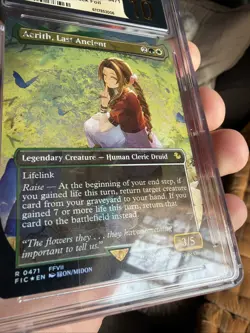 MTG Aerith, Last Ancient Chocobo Track Foil FF7 Flower Scene CGC Pristine 10 💎 - Image 2