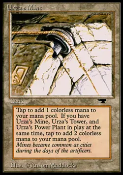 1x Heavy Play, English Regular Urza's Mine (Pulley) Antiquities - Image 1
