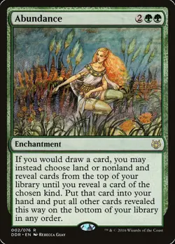 MTG Abundance Duel Decks Nissa vs Ob Nixilis Magic The Gathering x1 LP - Image 1