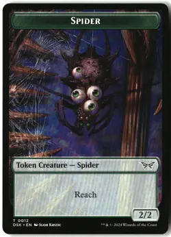 MTG Spider Token [DSK - 12] LP 2-72 - Image 1