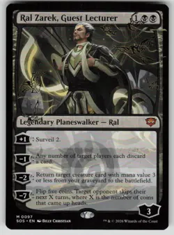 Ral Zarek, Guest Lecturer Mythic Secrets of Strixhaven 97 MTG Near Mint 2026 - Image 1