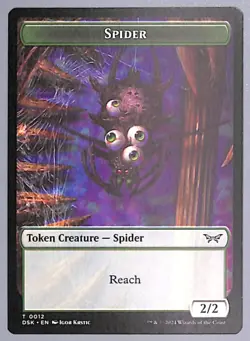 Spider - Token - 12 - Duskmourn: House of Horror (DSK) MTG - Image 1