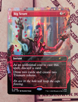 MTG Big Score Borderless Fallout Secret Lair NM - Image 1