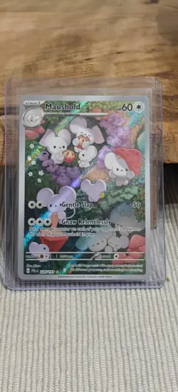 Pokemon Maushold Card 226/193 Paldea Evolved Illustration, Rare, Near Mint - Image 1
