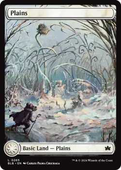 MTG Plains Bloomburrow Basic Land Basic Land Plains NM - Image 2
