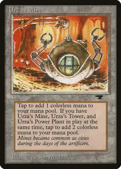 Urza's Mine SPHERE 1x MtG Antiquities ATQ HEAVY PLAYED - Image 1