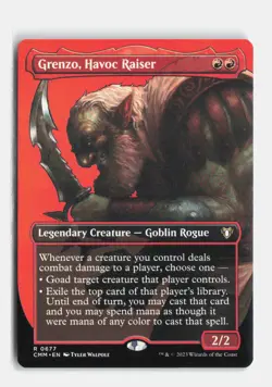 Grenzo, Havoc Raiser (Borderless) 677 Commander Masters MTG NM - Image 1