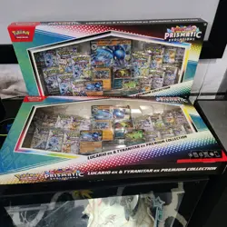 Pokemon Lucario Ex Tyranitar Ex Premium Collection Prismatic Evolution Lot of 2 - Image 1