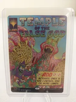 MTG Magic Gathering Temple of the False God foil Secret Lair Countdown Kit NM - Image 1