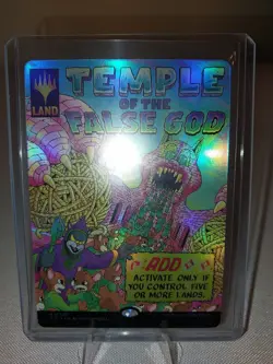 MTG Magic Gathering Temple of the False God foil Secret Lair Countdown Kit NM - Image 2