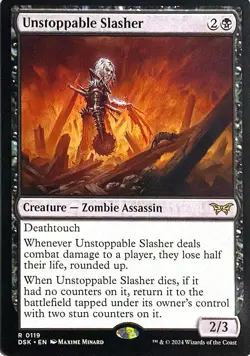 Unstoppable Slasher (0119) Duskmourn: House of Horror Magic: The Gathering NM/M - Image 1