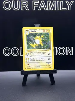 Raichu 14/102 Base Set Holo Unlimited WOTC Pokemon TCG - Image 1