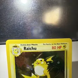 Raichu Base Set 2 Holo Rare 16/130 Pokemon Card - WOTC 1999 DMG - Image 5