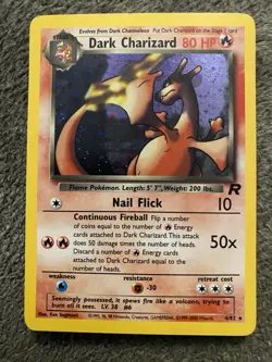 Dark Charizard Holo Rare Card 21/82 PSA 7 Pokemon Card Unlimited - Image 1