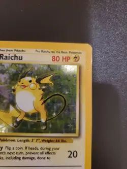 Pokemon Base Set Unlimited Raichu 14/102 Holo Rare - Image 3