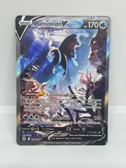 Pokemon TCG, Lumineon V 156/172 Brilliant Stars Alternate Full Art NM/M - Image 1