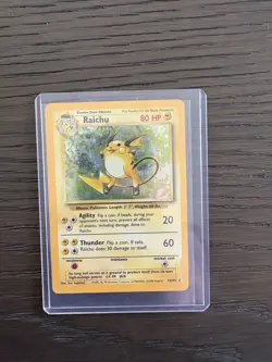 Pokemon TCG Raichu Base Set Holo Rare Foil 1999 Unlimited - Image 2
