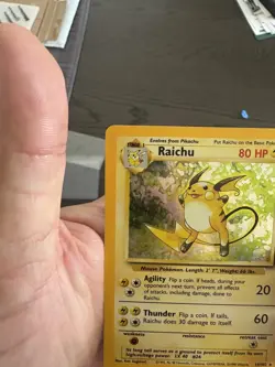 Pokemon TCG Raichu Base Set Holo Rare Foil 1999 Unlimited - Image 4