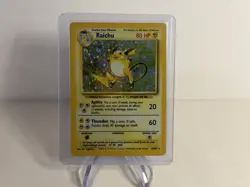 Pokemon TCG Raichu Base Set 14/102 Holo Unlimited Holo Rare - Image 1