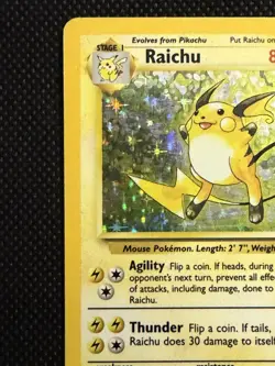 Pokemon TCG Raichu Base Set 14/102 Holo Unlimited Holo Rare - Image 3