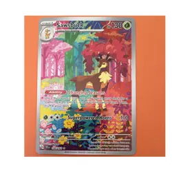 Pokemon Sawsbuck 166/162 SV05: Temporal Forces Illustration Rare English - Image 1