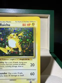 Raichu Holo 1999 Base Set #14 LP Pokemon Card - Image 4