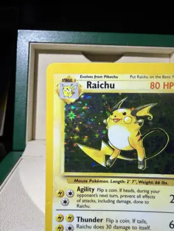Raichu Holo 1999 Base Set #14 LP Pokemon Card - Image 5