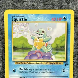 Vintage Pokemon Base Set 2 Squirtle 93/130 Common Near Mint - Image 3
