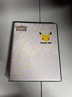 Pokemon 25th anniversary oversized card binder w/4 jumbo HOLO cards - Image 1