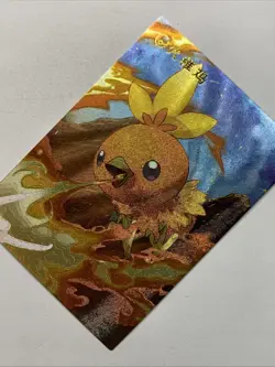 Torchic Fire Chick Pokemon 255 Foil Holo Card Anime Rare Full Art Arcade Pokedex - Image 3