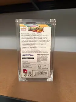 Evolving Skies Half Booster Box Sealed Pokemon TCG 18 Packs with Acrylic Case - Image 2