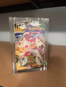 Evolving Skies Half Booster Box Sealed Pokemon TCG 18 Packs with Acrylic Case - Image 3