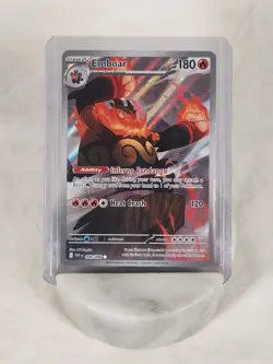 Pokemon Emboar Illustration Rare Holo 098/086 Sv: White Flare NM - Image 1