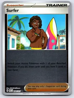 SURFER 200/217 REVERSE HOLO ME: ASCENDED HEROES POKEMON NEAR MINT - Image 1
