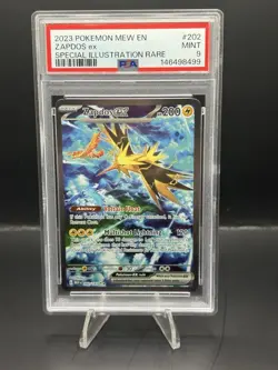 2023 Pokemon SV 151 Zapdos ex Special Illustration Rare #202/165 PSA 9 - Image 1