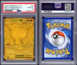 2025 POKEMON PFL EN-PHANTASMAL FLAMES MEGA HYPER RARE MEGA CHARIZARD X EX PSA 10 - Image 3