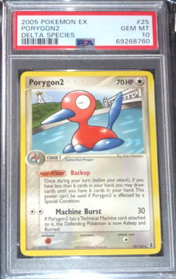 2005 POKEMON EX PORYGON2 #25 DELTA SPECIES 25/113 PSA 10 GEM MINT - Image 1