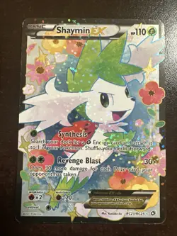 Shaymin EX RC21/RC25 Pokemon TCG Legendary Treasures DMG - Image 1